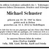 Schuster Michael 1947-2012 Todesanzeige